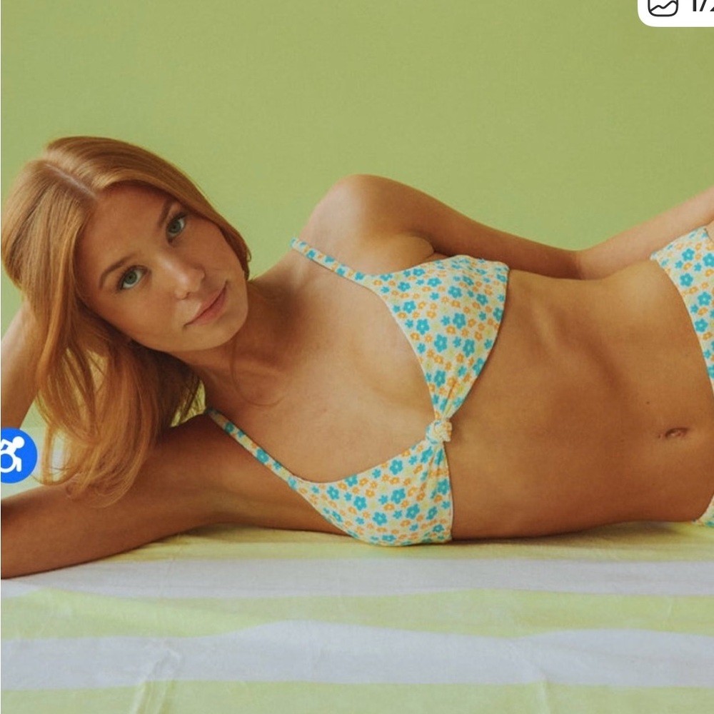 Dippin' Daisy's Yellow and Blue Floral Bikini